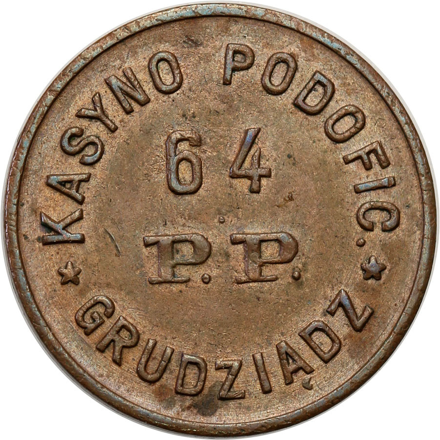 Grudziądz - 20 groszy Kasyna Podoficerskiego 64 Pułku Piechoty